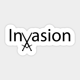 Invasion artistic design Sticker